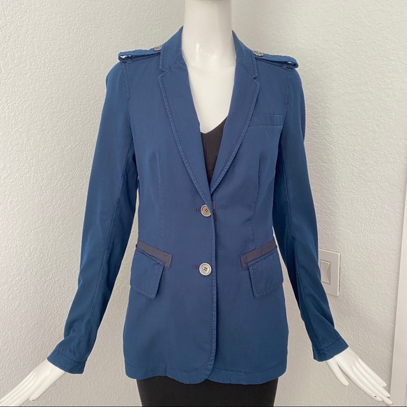 Burberry navy casual blazer - Picture 2 of 12